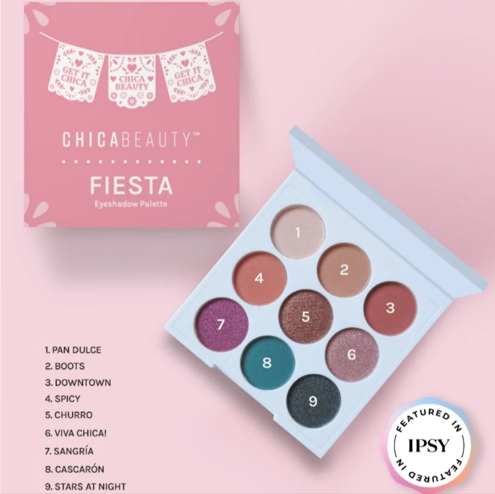 CHICABEAUTY Fiesta Mini Eyeshadow Palette NWT